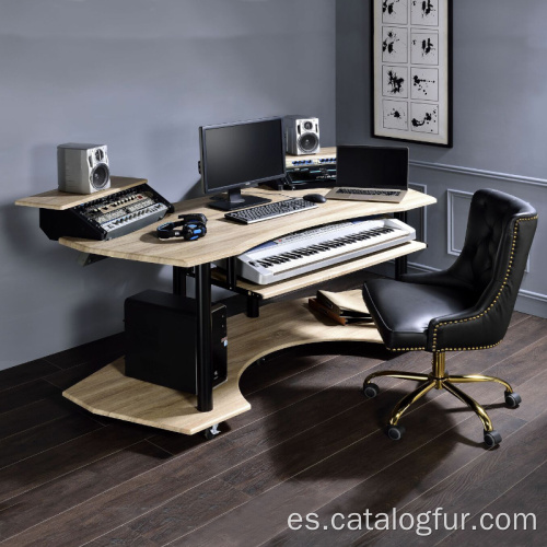 Mesa de estudio para músicos, grabación de escritorio, estación de trabajo de edición de audio / video para estación de trabajo de grabación